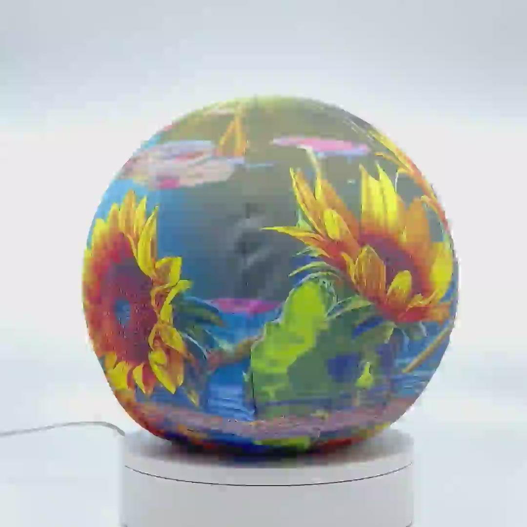 Sunflower Pond 360° Sphere Fabric Cover | Spheroman by Pierre360